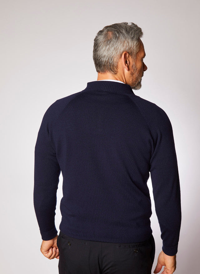 Zip Neck Sweater Merino Wool