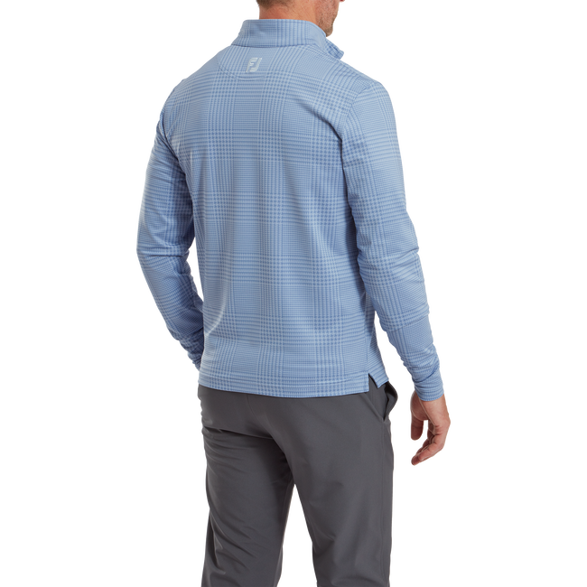 Glen Plaid Print Midlayer