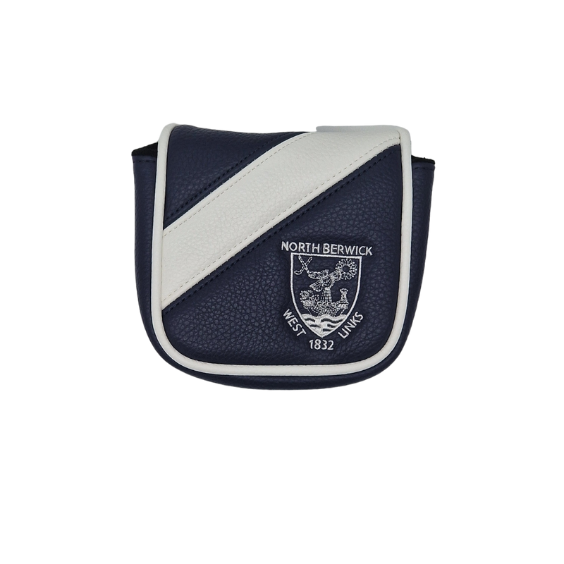 Elite Mallet Putter Cover - Navy/White Stripe