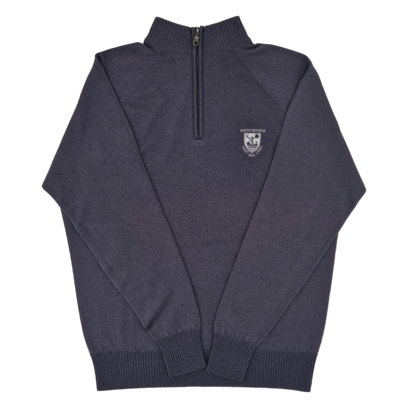 Zip Neck Sweater Merino Wool