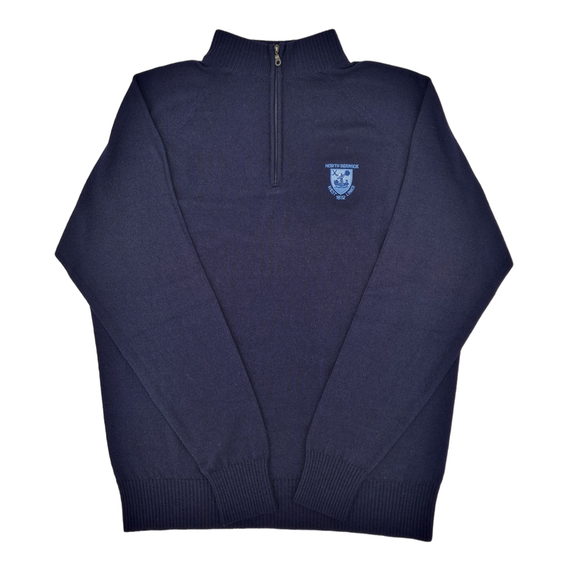 Zip Neck Sweater Merino Wool