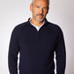 Zip Neck Sweater Merino Wool