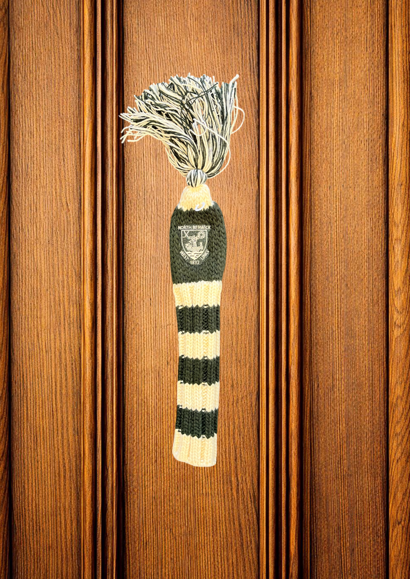 Green/Cream Stripe Pom Pom Hybrid Cover