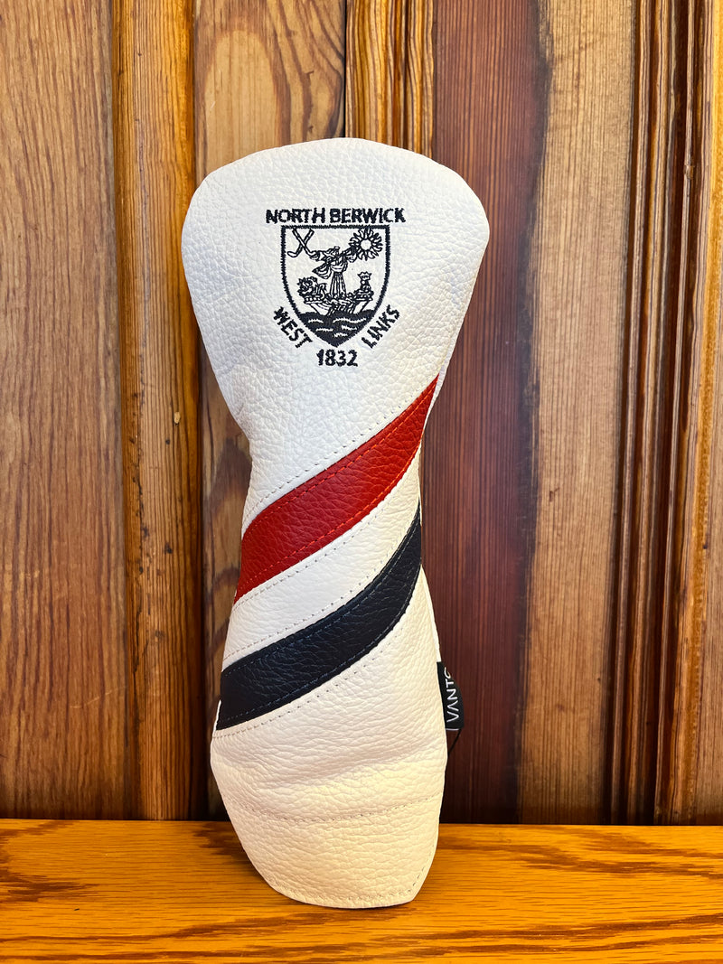 Vanto Leather Dual Stripe Hybrid Cover - White/Red/Navy