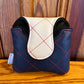 Elite Quilt Stitch Mallet Putter Cover - White/Navy/Red Stitch