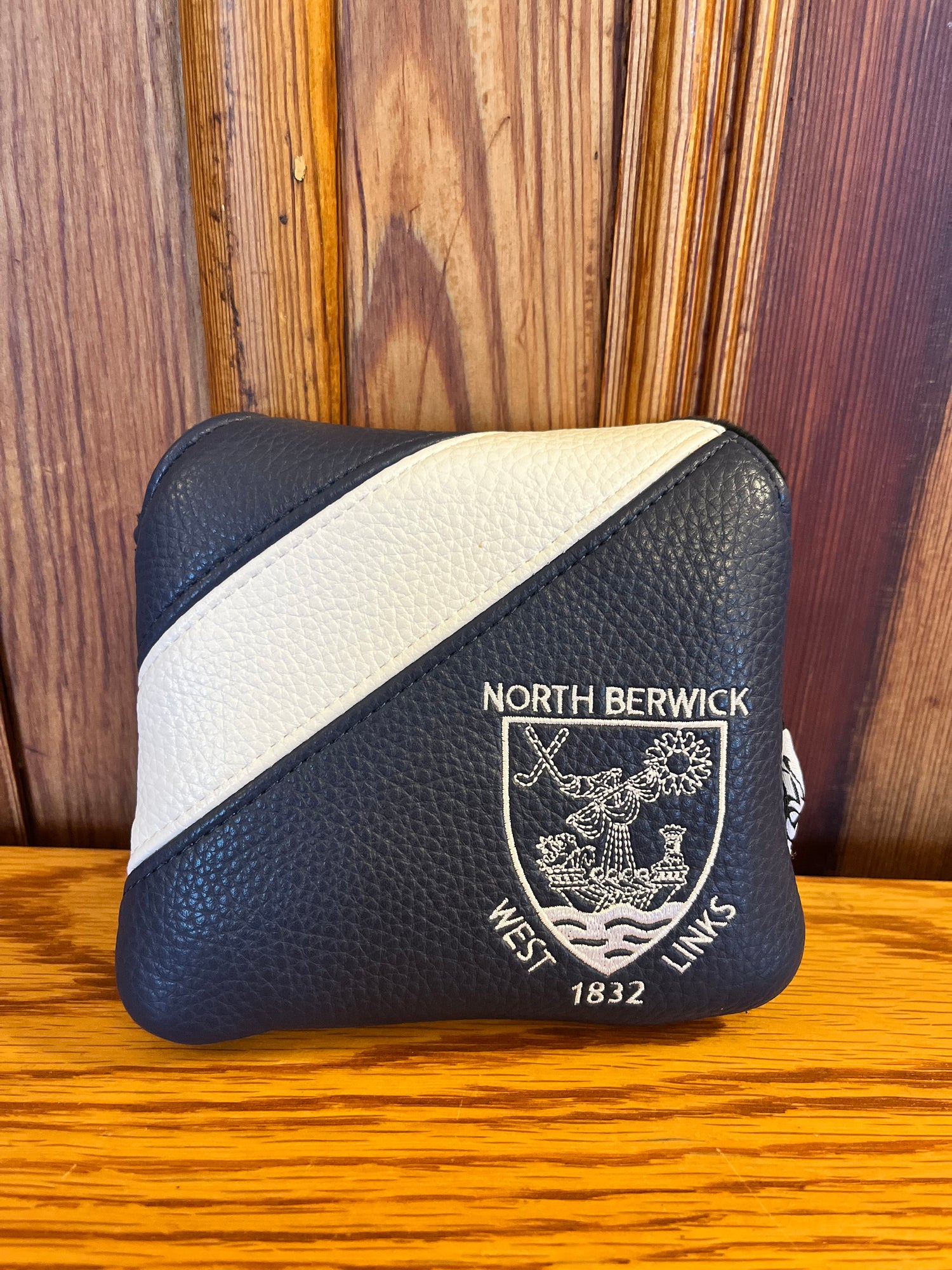 Elite Mallet Putter Cover - Navy/White Stripe