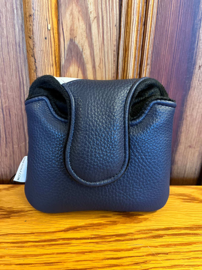 Elite Mallet Putter Cover - Navy/White Stripe