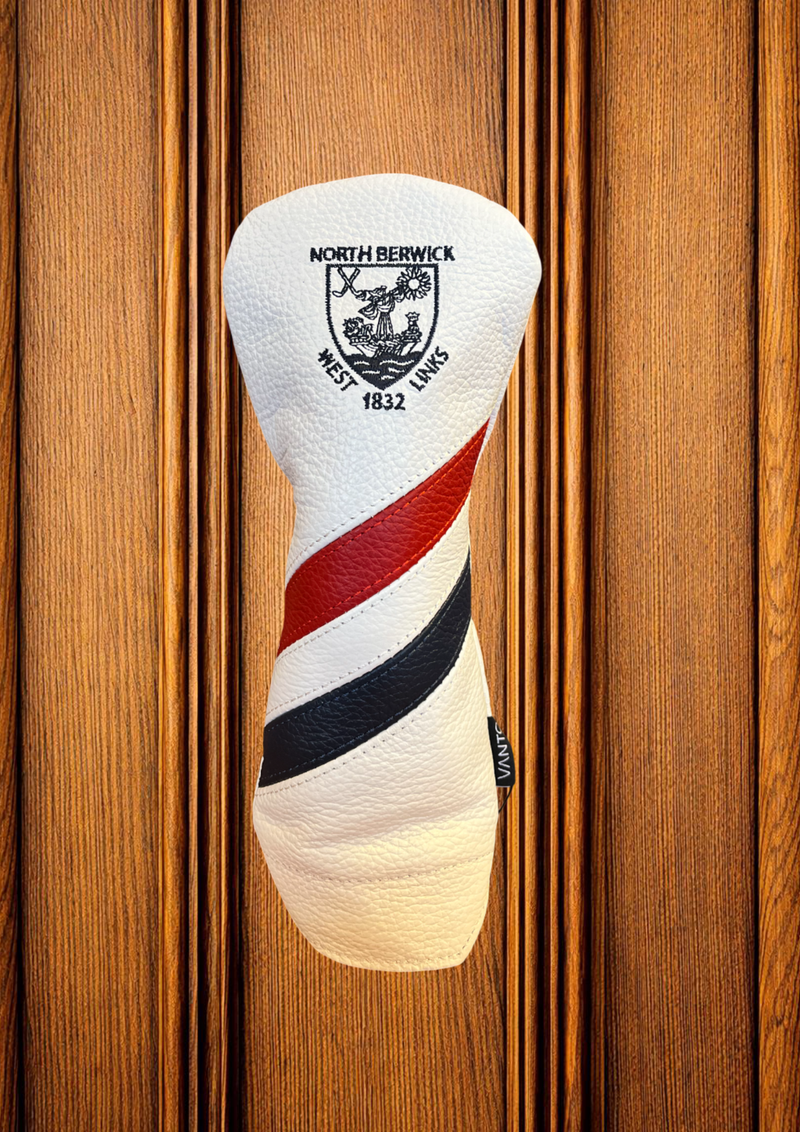 Vanto Leather Dual Stripe Hybrid Cover - White/Red/Navy