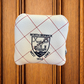 Elite Quilt Stitch Mallet Putter Cover - White/Navy/Red Stitch