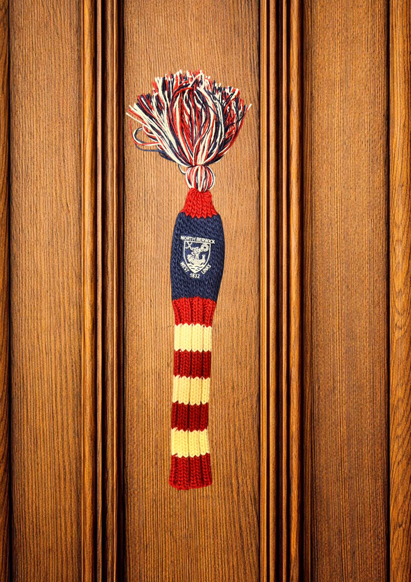 Pom Pom Hybrid Cover - Red/Navy/Cream Stripe