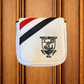 Vanto Leather Dual Stripe Mallet Putter Cover - White/Red/Navy