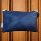 Elite Quilt Mini Zip Pouch White/Navy/Red