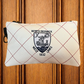 Elite Quilt Mini Zip Pouch White/Navy/Red