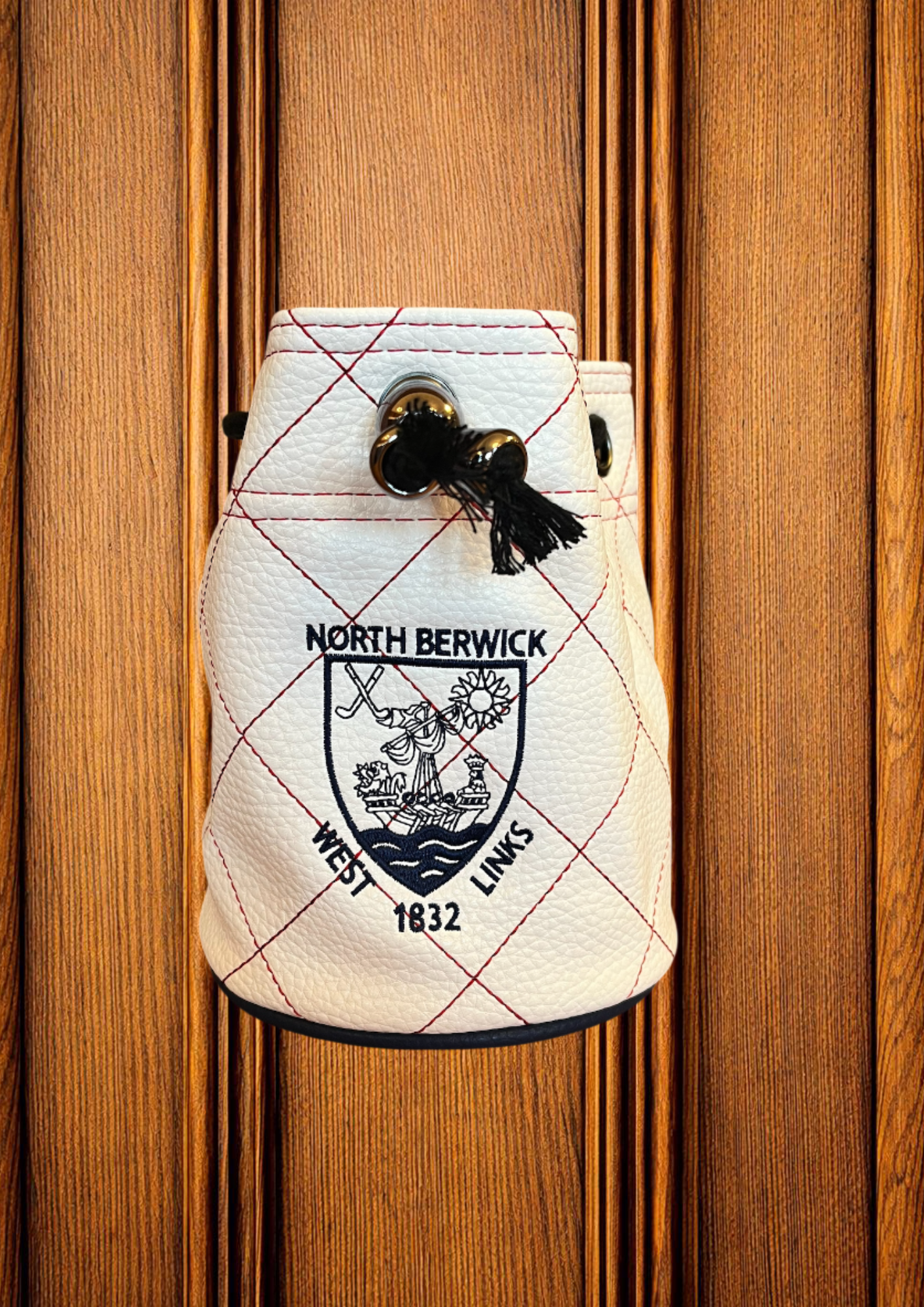 Elite Tote Bag White/Navy/Red Quilt