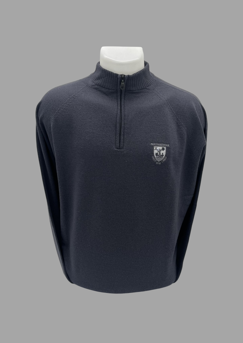 Zip Neck Sweater Merino Wool