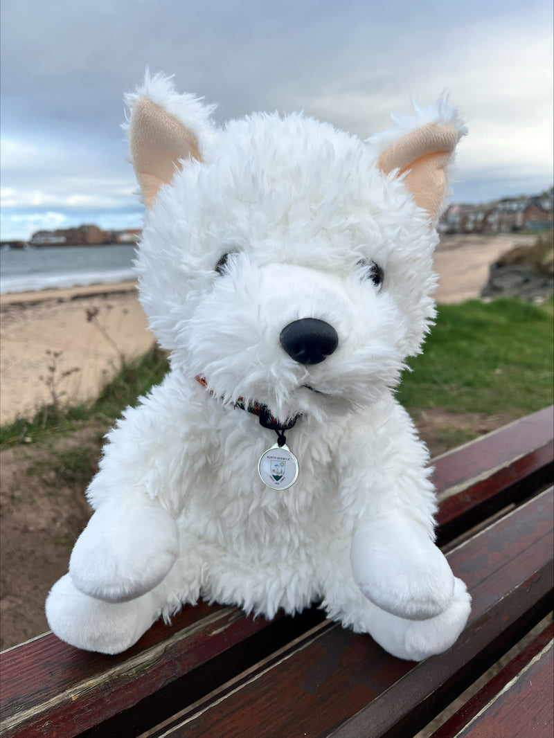 Westie Dog Headcover With Collar