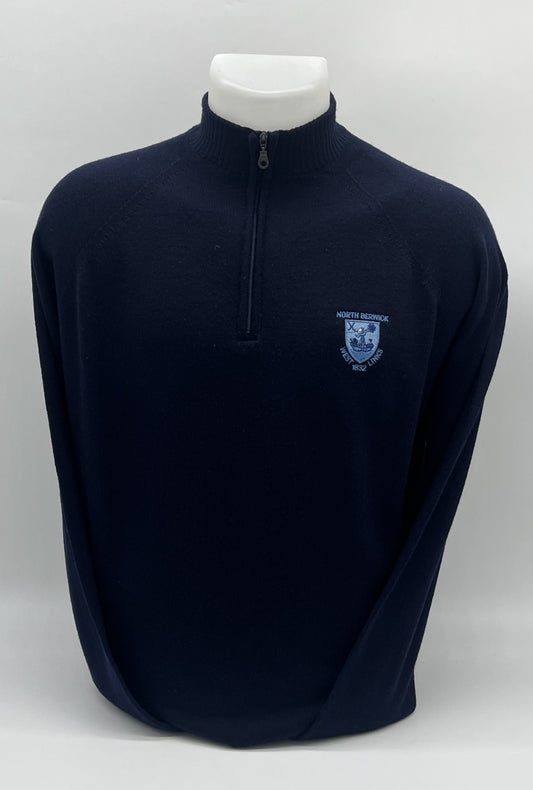 Zip Neck Sweater Merino Wool